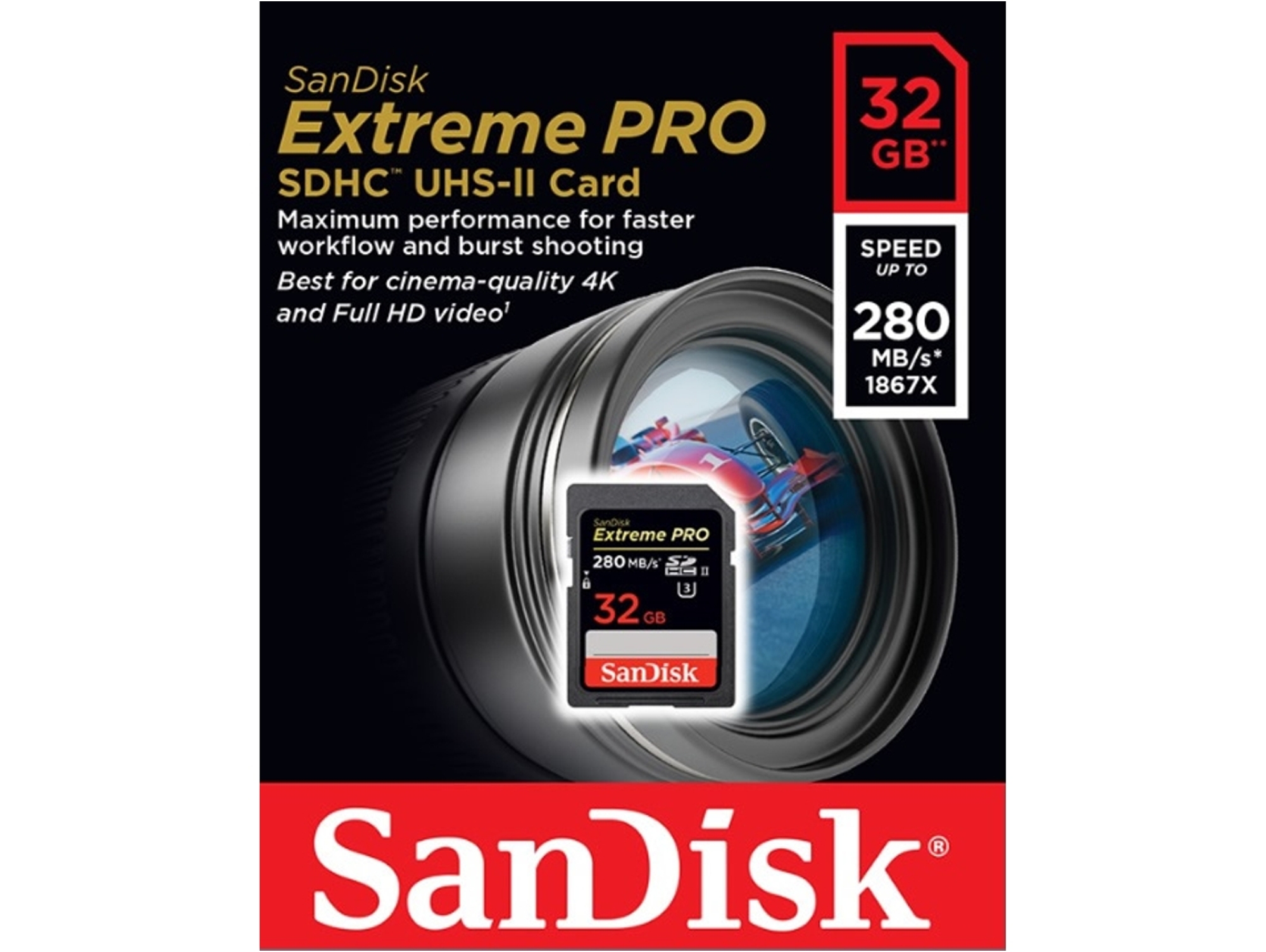 Tarjeta de memoria SDHC 32 GB - SANDISK Extreme Pro