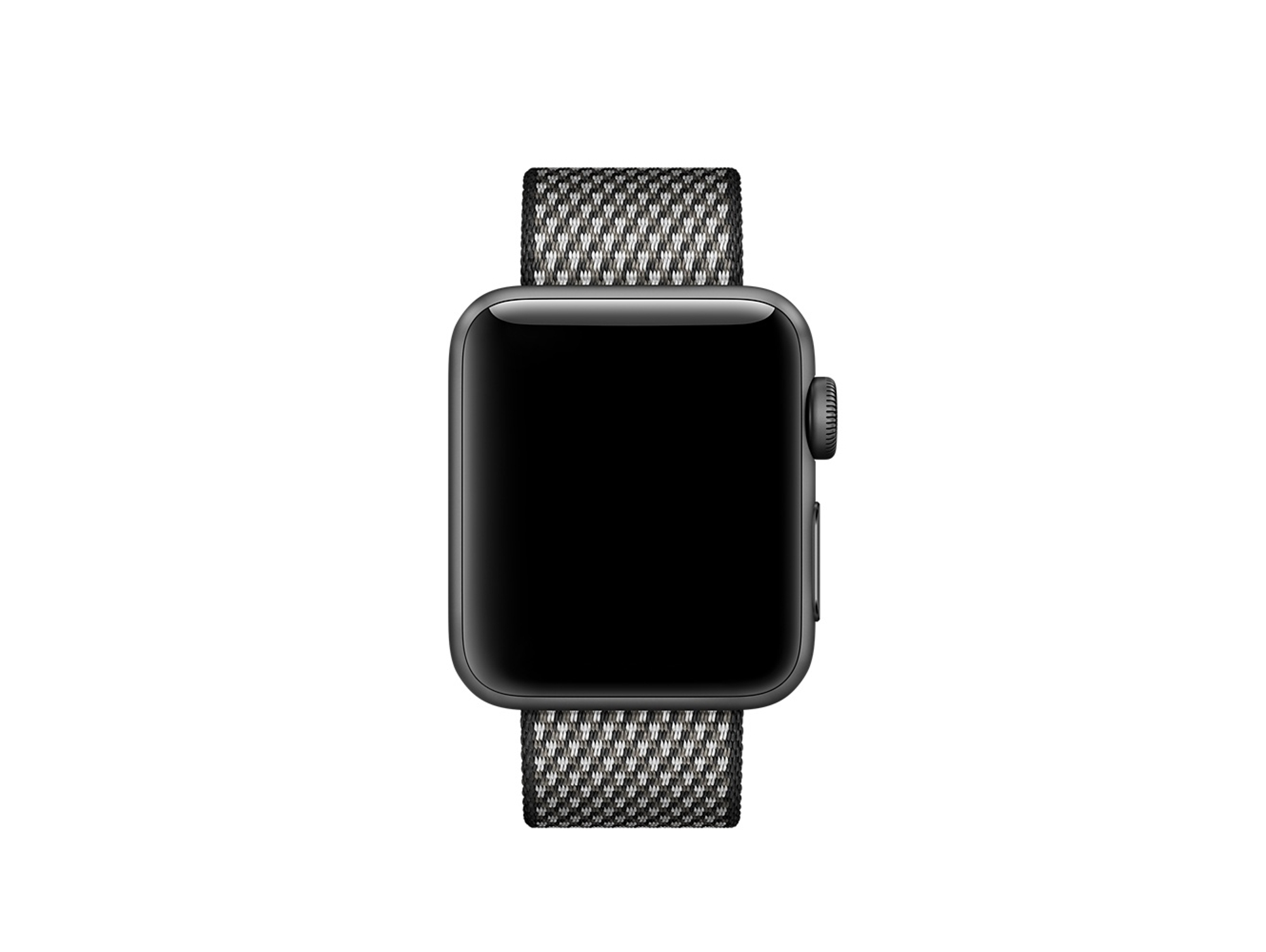 Correa de Nailon Trenzado APPLE Watch 3.8 cm Negra de Cuadros