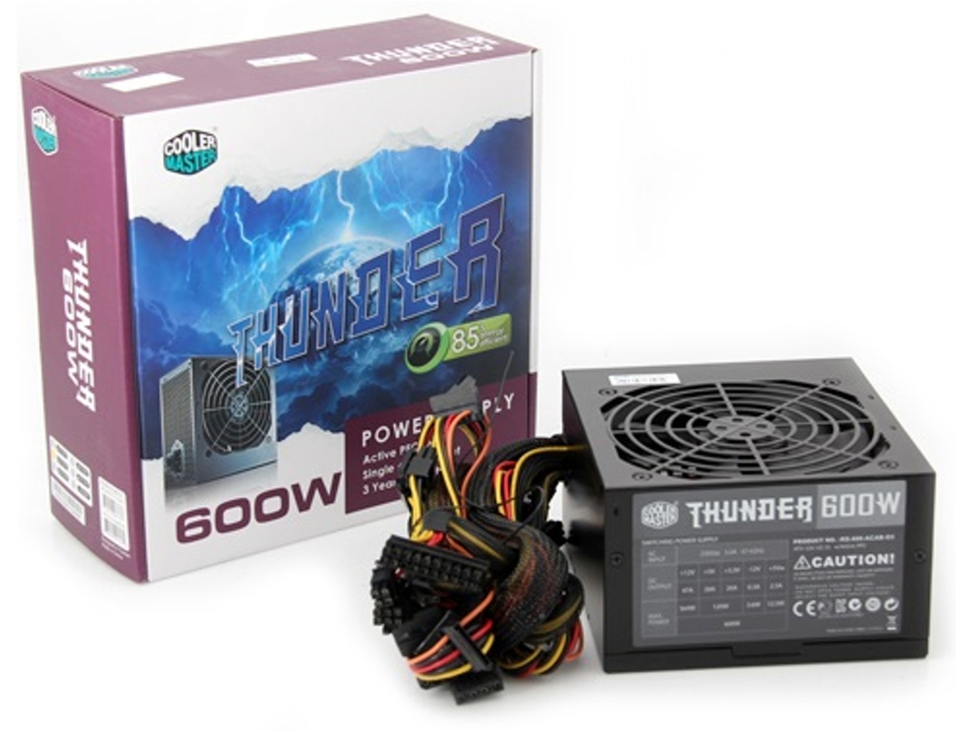 Fuente de Alimentación COOLER MASTER 600W Thunder E600