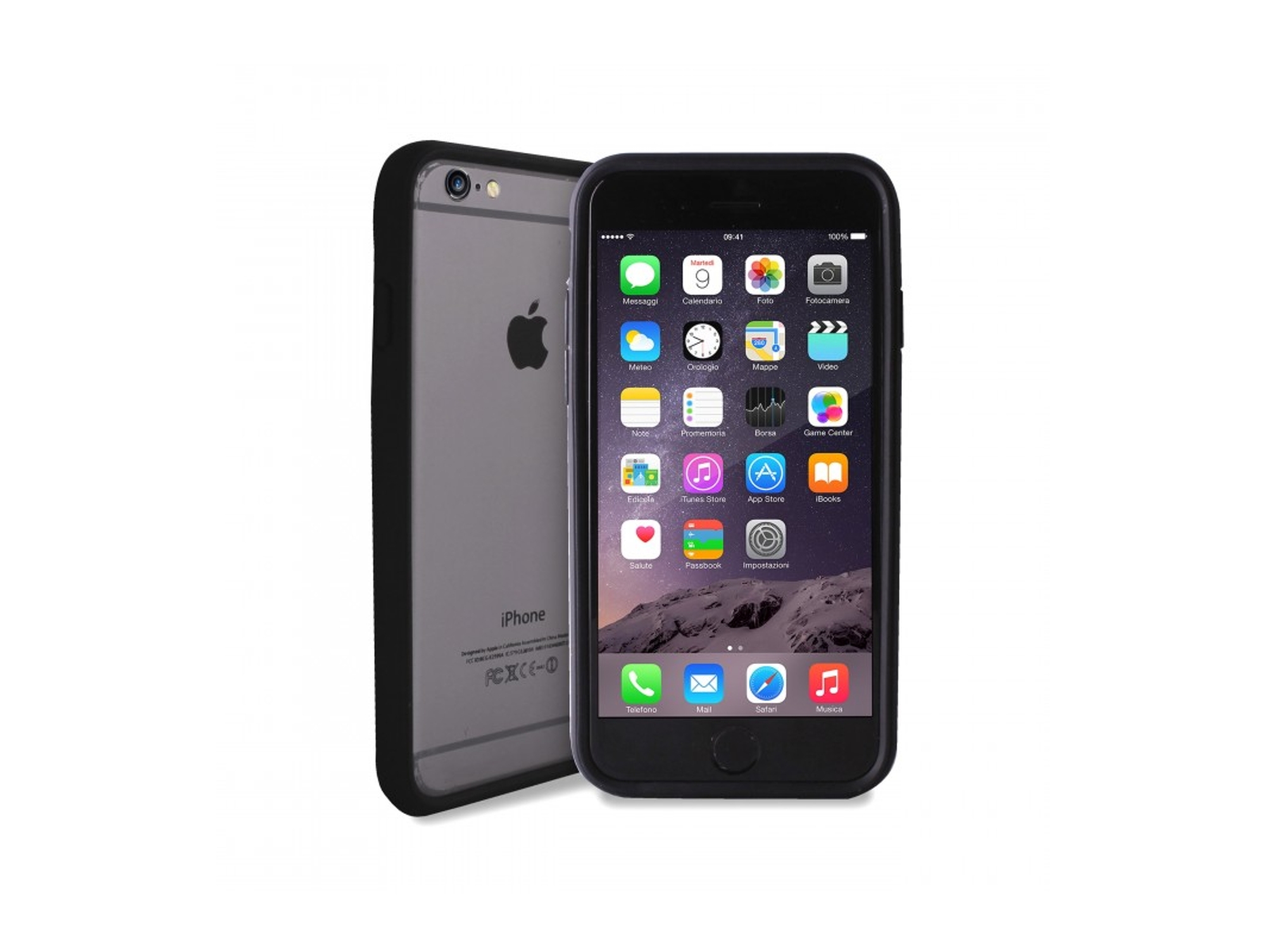 Funda Bumper PURO para iPhone 6 / 6S Negro