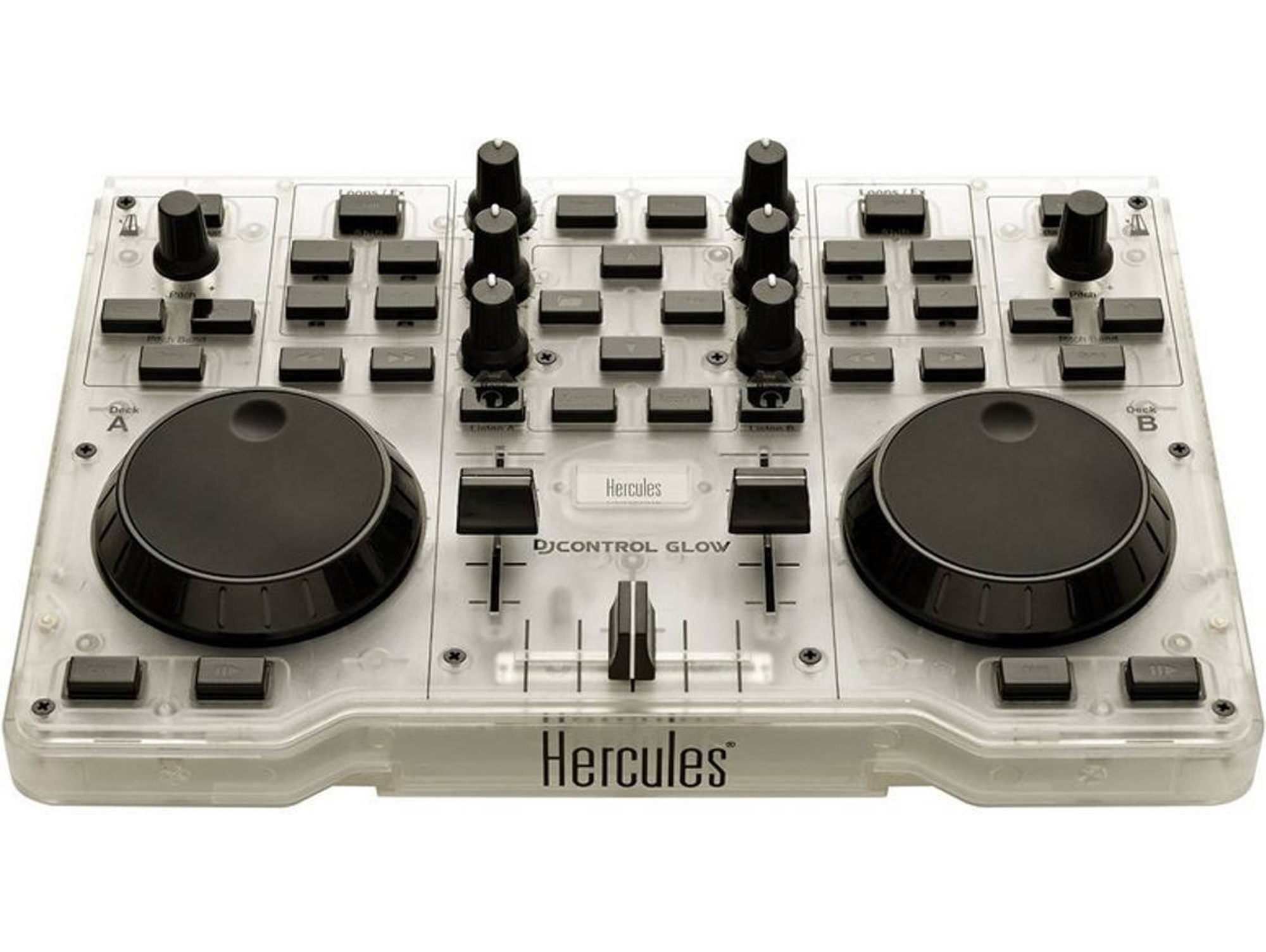 Mesa de mezclas HERCULES DJ Control Glow (Canales: 2 - 20 W - USB)