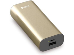 Powerbank KSIX Powerlive (4000 mAh - 1 USB - MicroUSB - Dorado)