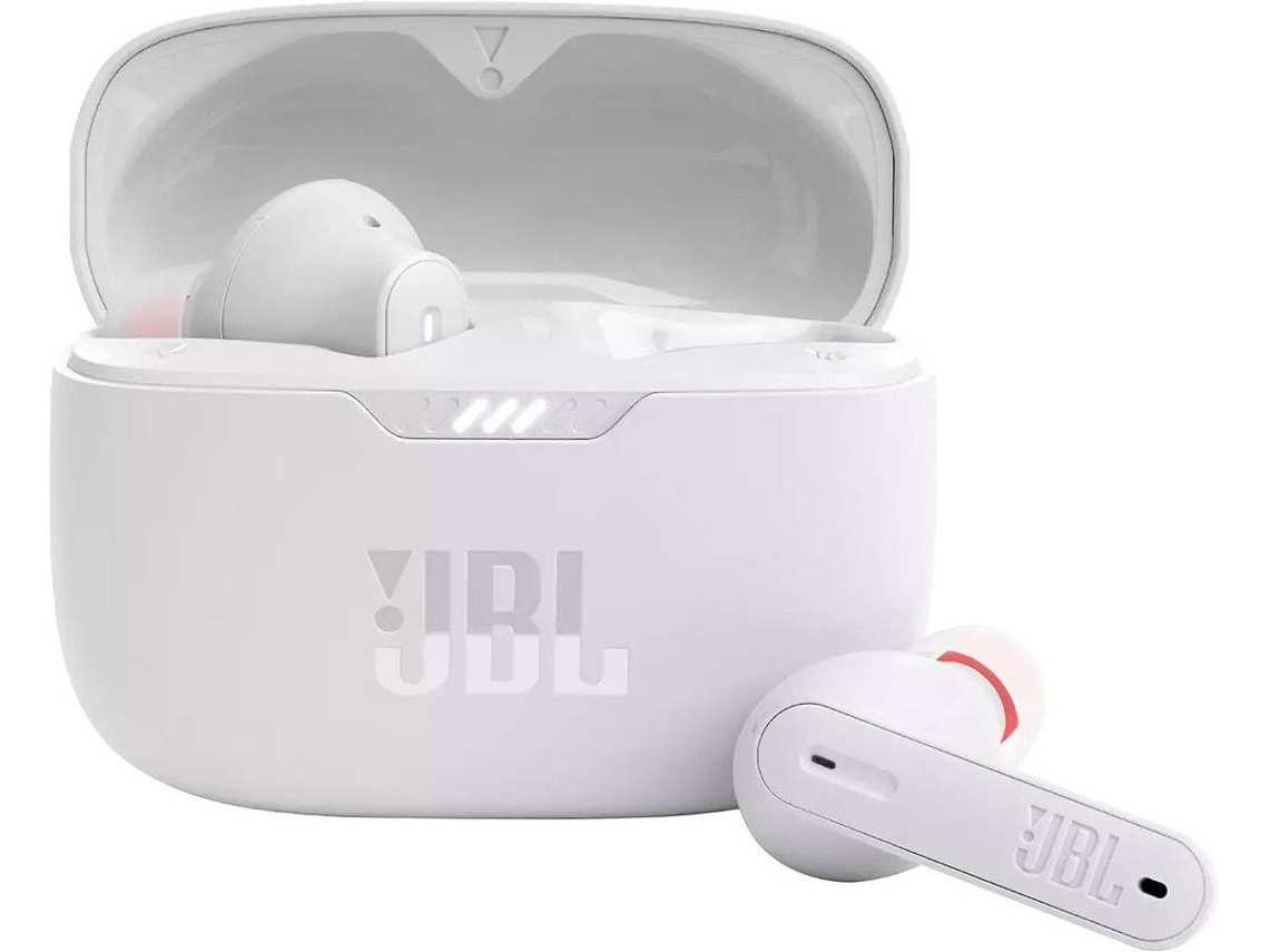 Auriculares Bluetooth True Wireless JBL Tune 230NC (In Ear - Micrófono - Cancelación de Ruido - Blanco)  