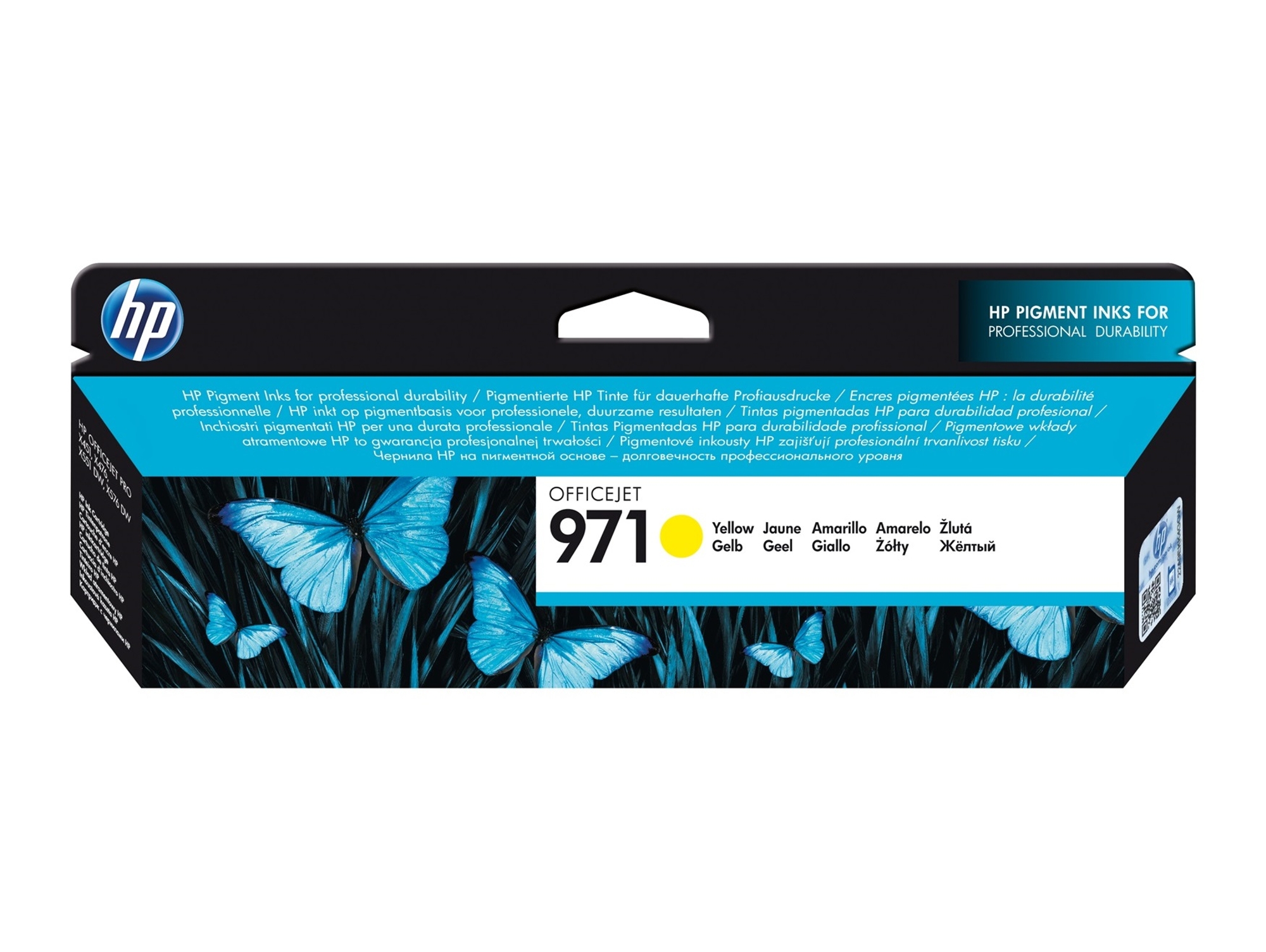 Cartucho de tinta Original HP 971 Amarillo para HP OfficeJet Pro X476dw, X576dw, X451dw, X551dw