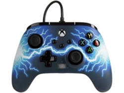 Mando con Cable POWERA Arc Lightning (Xbox Series S/X - Azul)