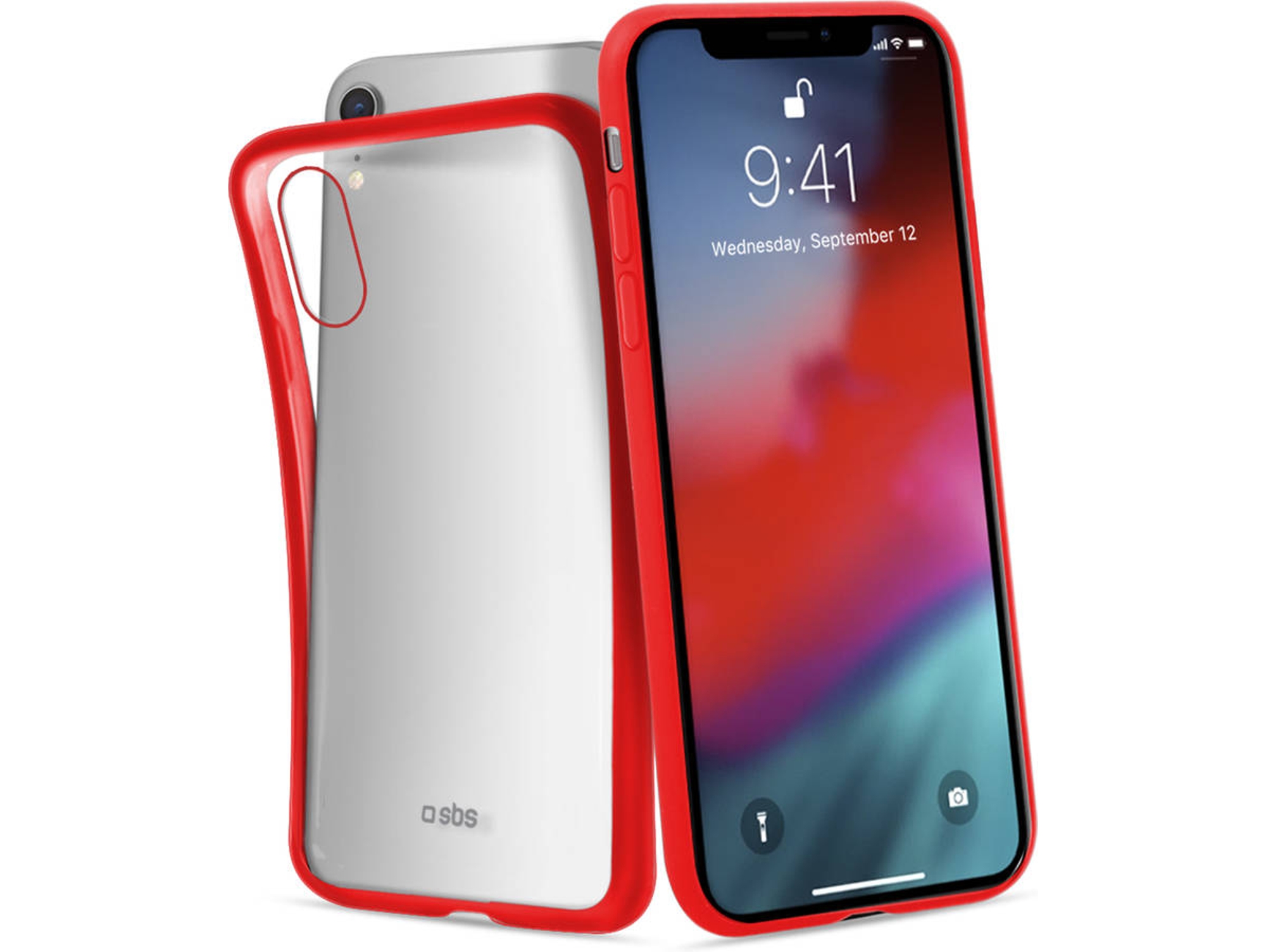 Carcasa iPhone XR SBS Frame Rojo