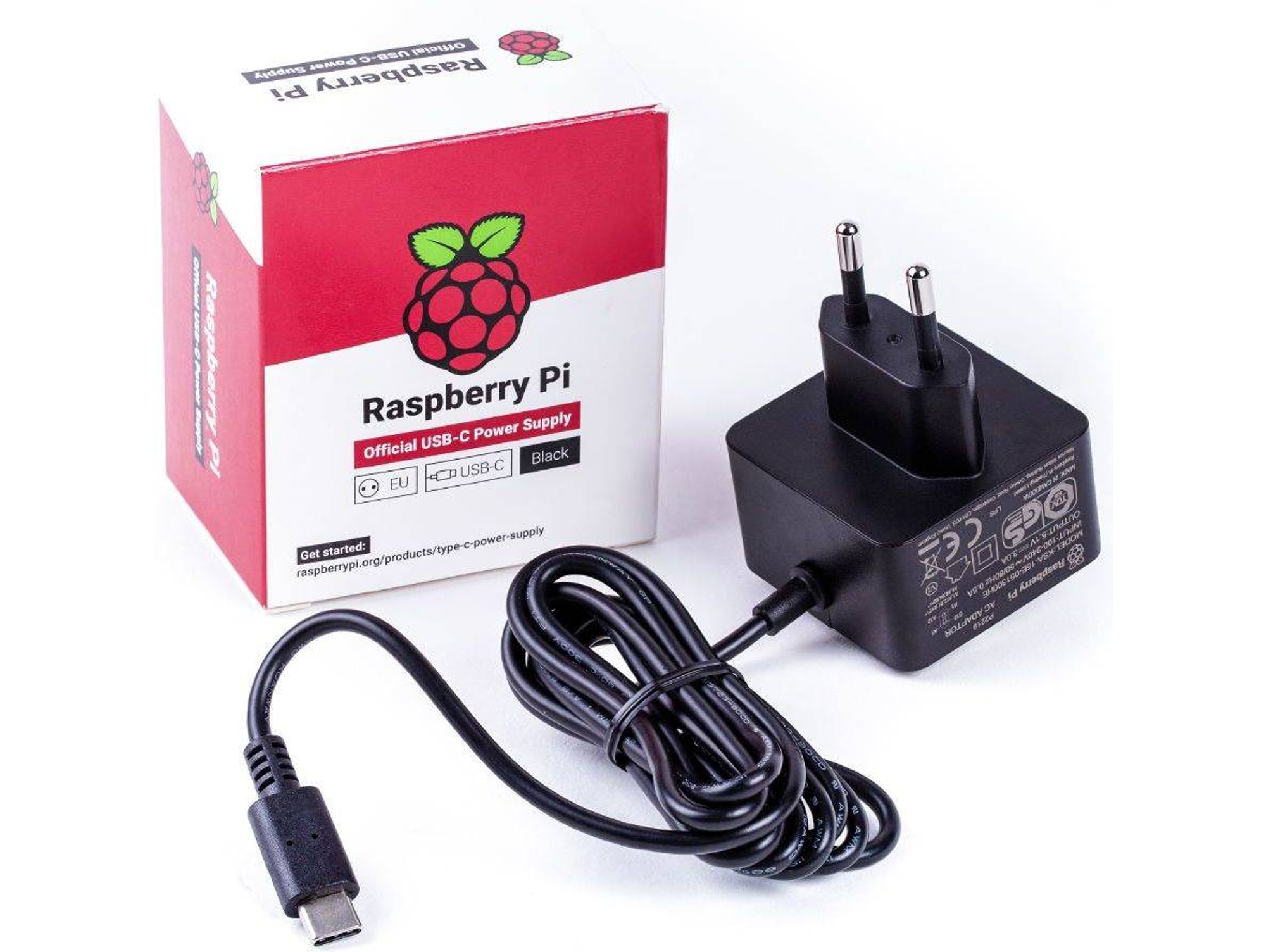 Fuente de Alimentación RASPBERRY PI 4 USB-C 5.1V 3A Negro