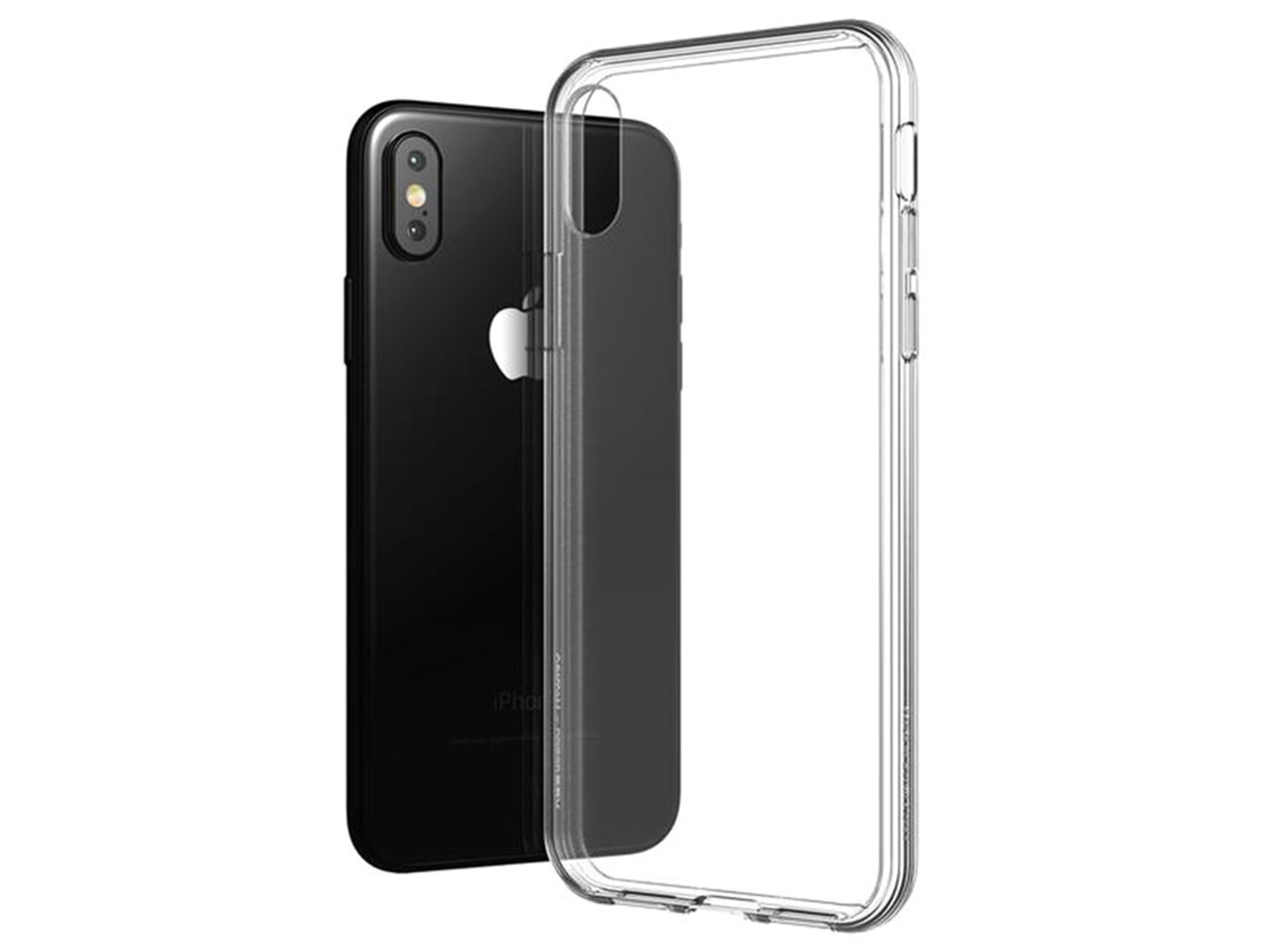 Carcasa iPhone X, Xs EBOX Silicona Transparente