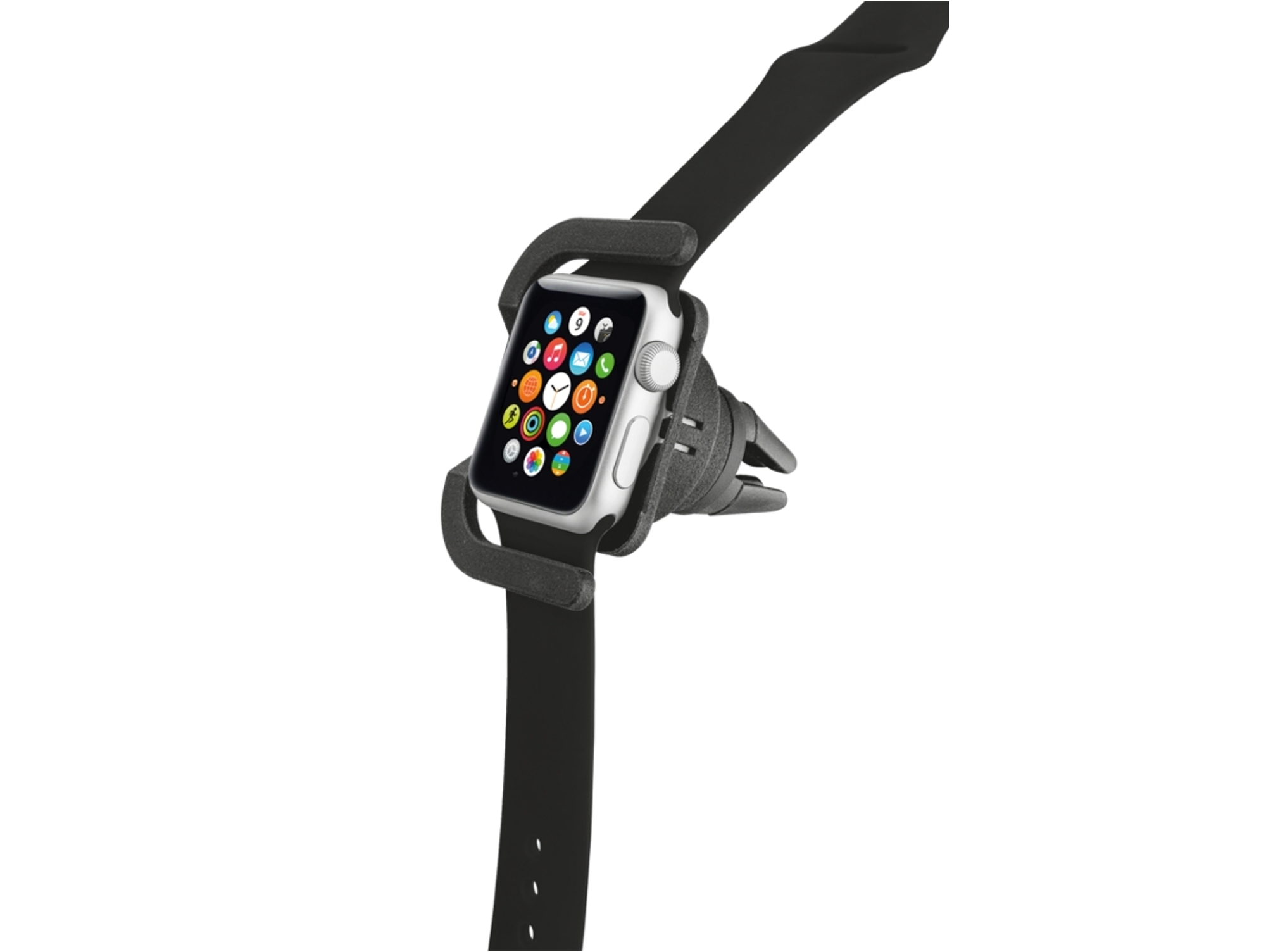 Soporte de coche con cargador TRUST para Apple Watch 42mm negro