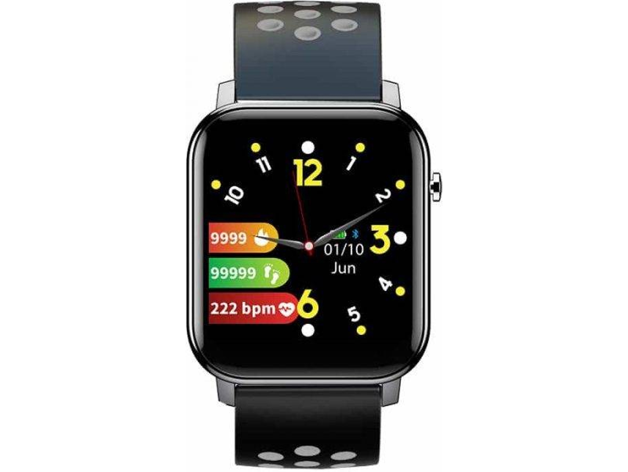 Reloj Deportivo LEOTEC Multisport Bip 2 (Bluetooth - Monitor Cardíaco - Negro)