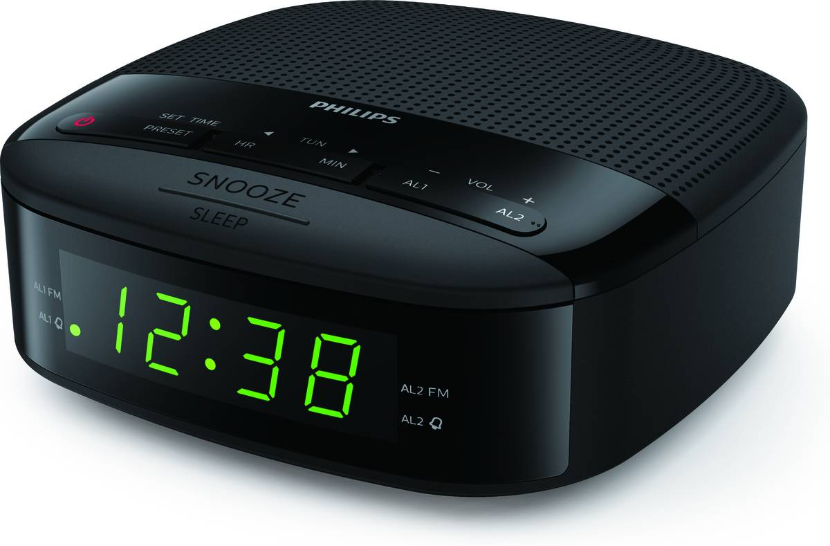 Radio Despertador PHILIPS TAR3205 12 Negro Digital AM FM Alarma Doble Worten Canarias