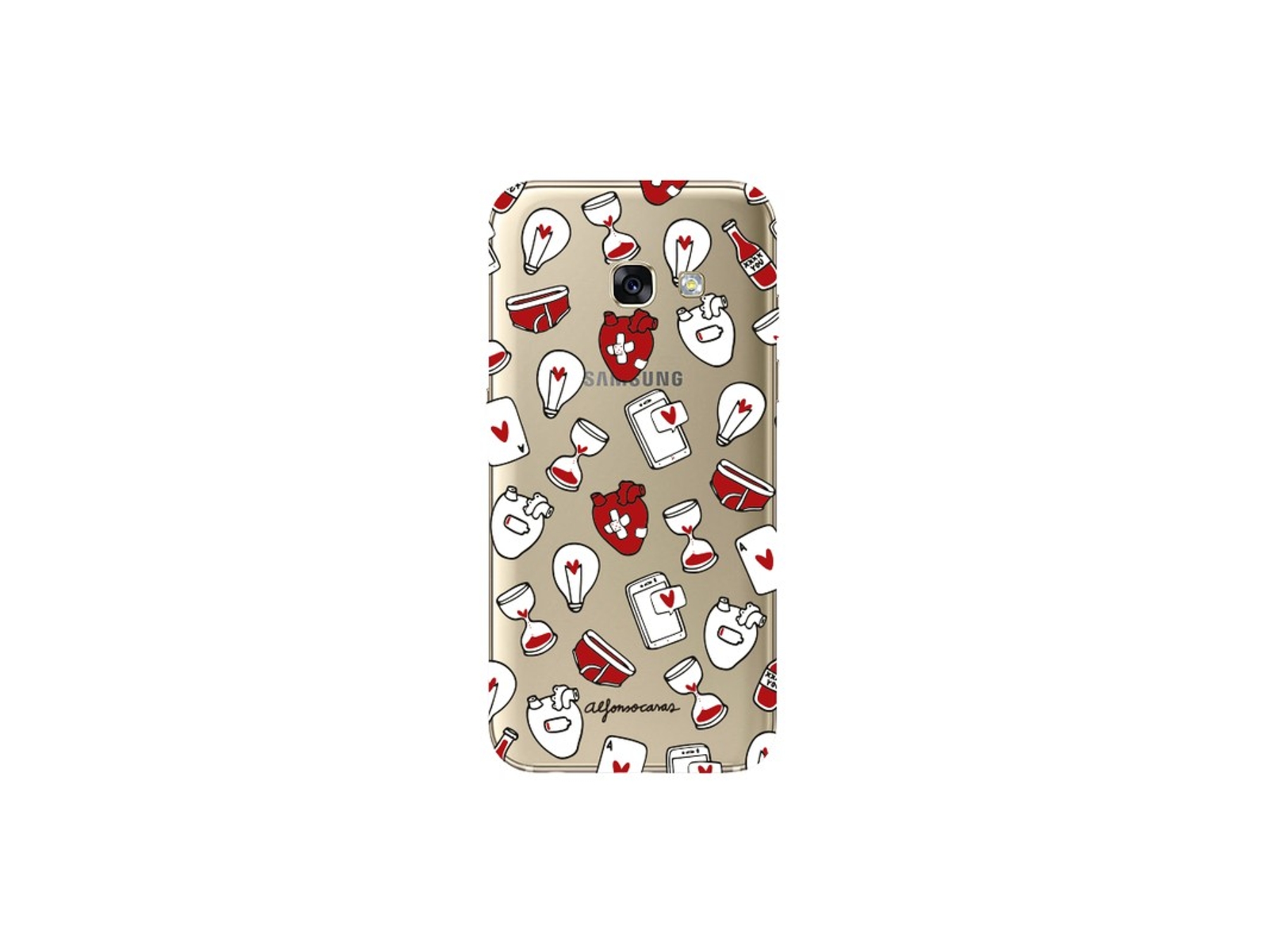 Carcasa Samsung Galaxy A3 2017 ALFONSO CASAS CorazÃ³n Multicolor