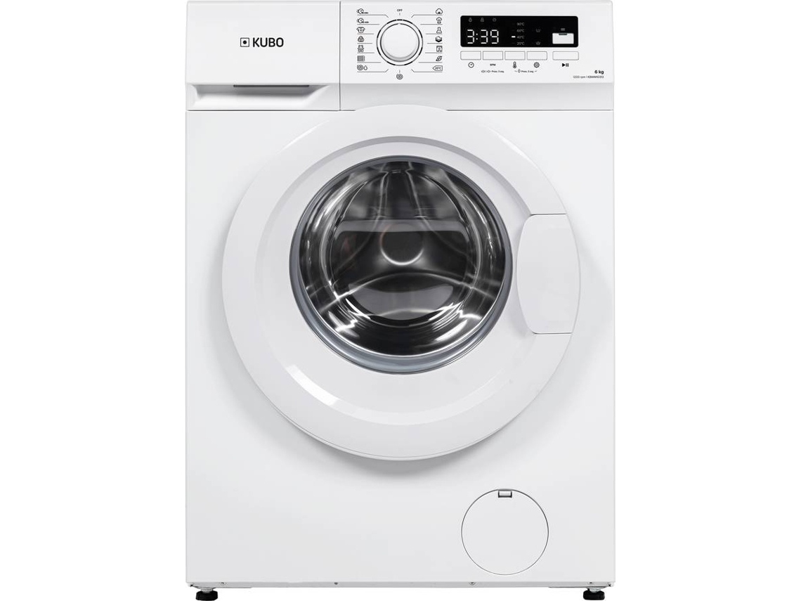 Lavadora KUBO KBWM10313 (6 kg - 1200 rpm - Blanco)