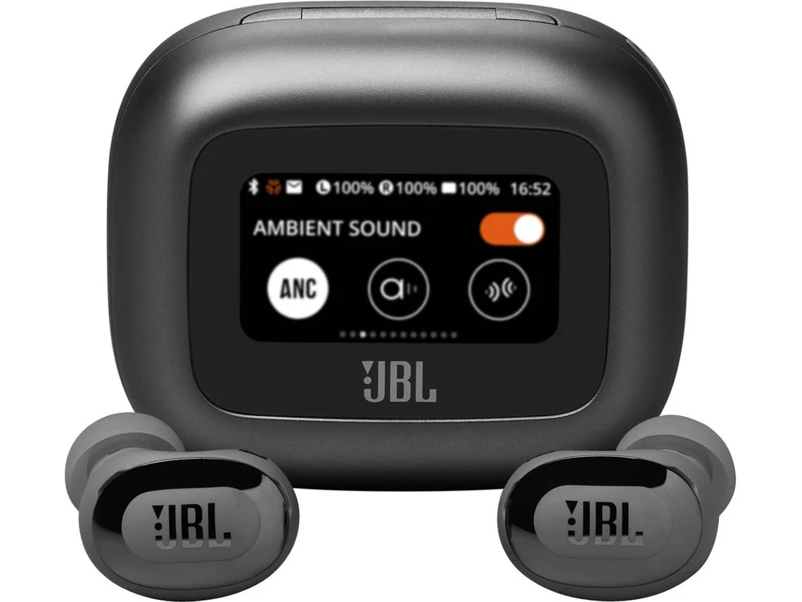 Auriculares Bluetooth True Wireless JBL LIVE BUDS 3 (In Ear - Micrófono - Noise Cancelling - Negro)