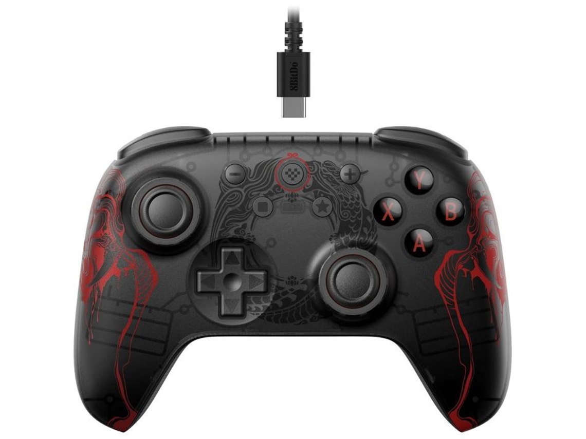 Mando para videojuegos 8BITDO Ultimate 2C con cable (Negro)
