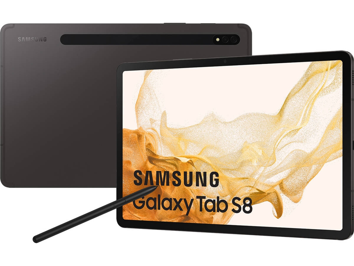 Tablet SAMSUNG Galaxy Tab S8 (11'' - 256 GB - 8 GB RAM - Wi-Fi - Gris)