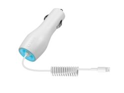 Cargador coche SBS Lightning blanco