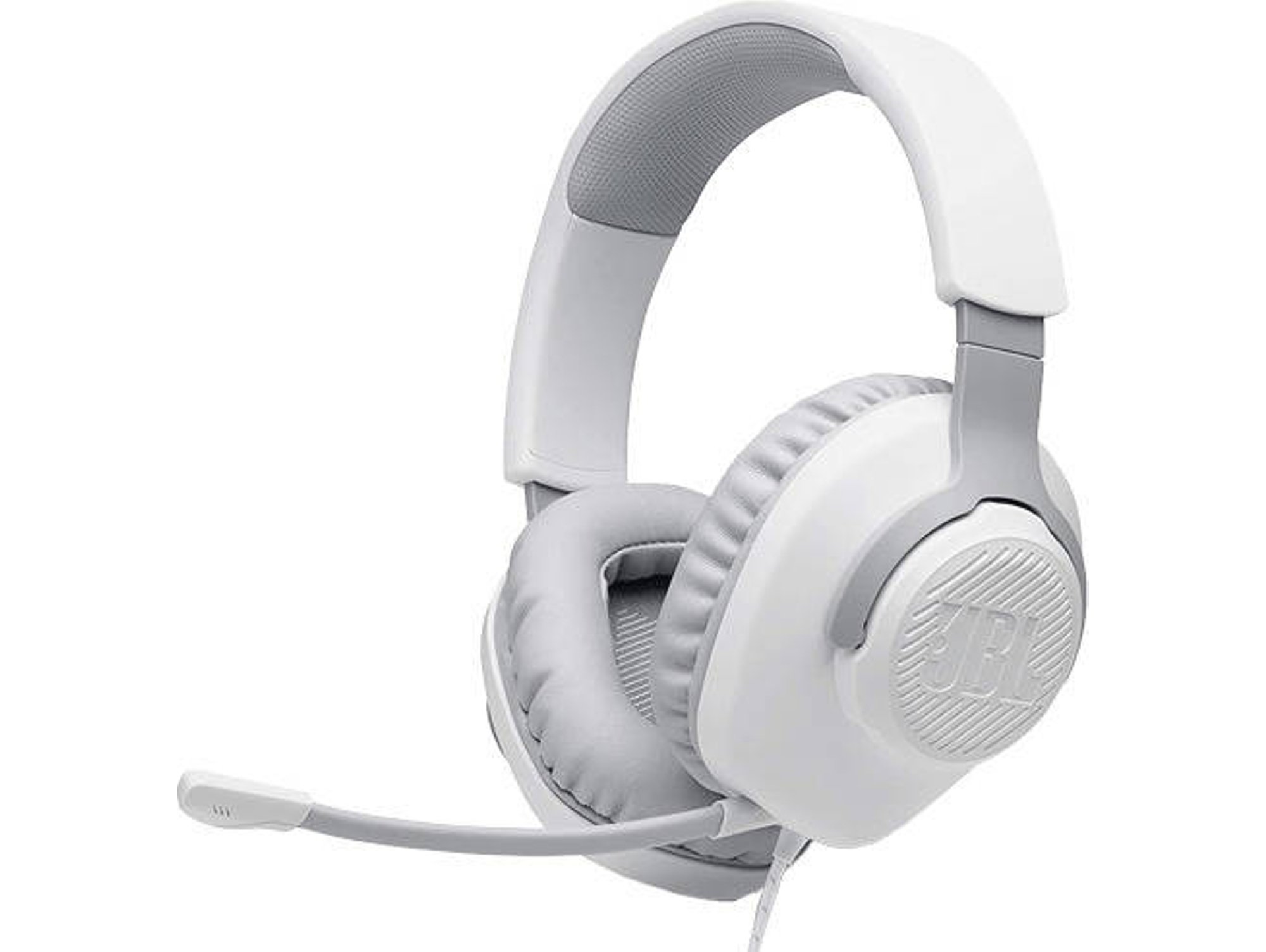 Auriculares Gaming con cable JBL QUANTUM 200 (Over Ear - Micrófono - Blanco)