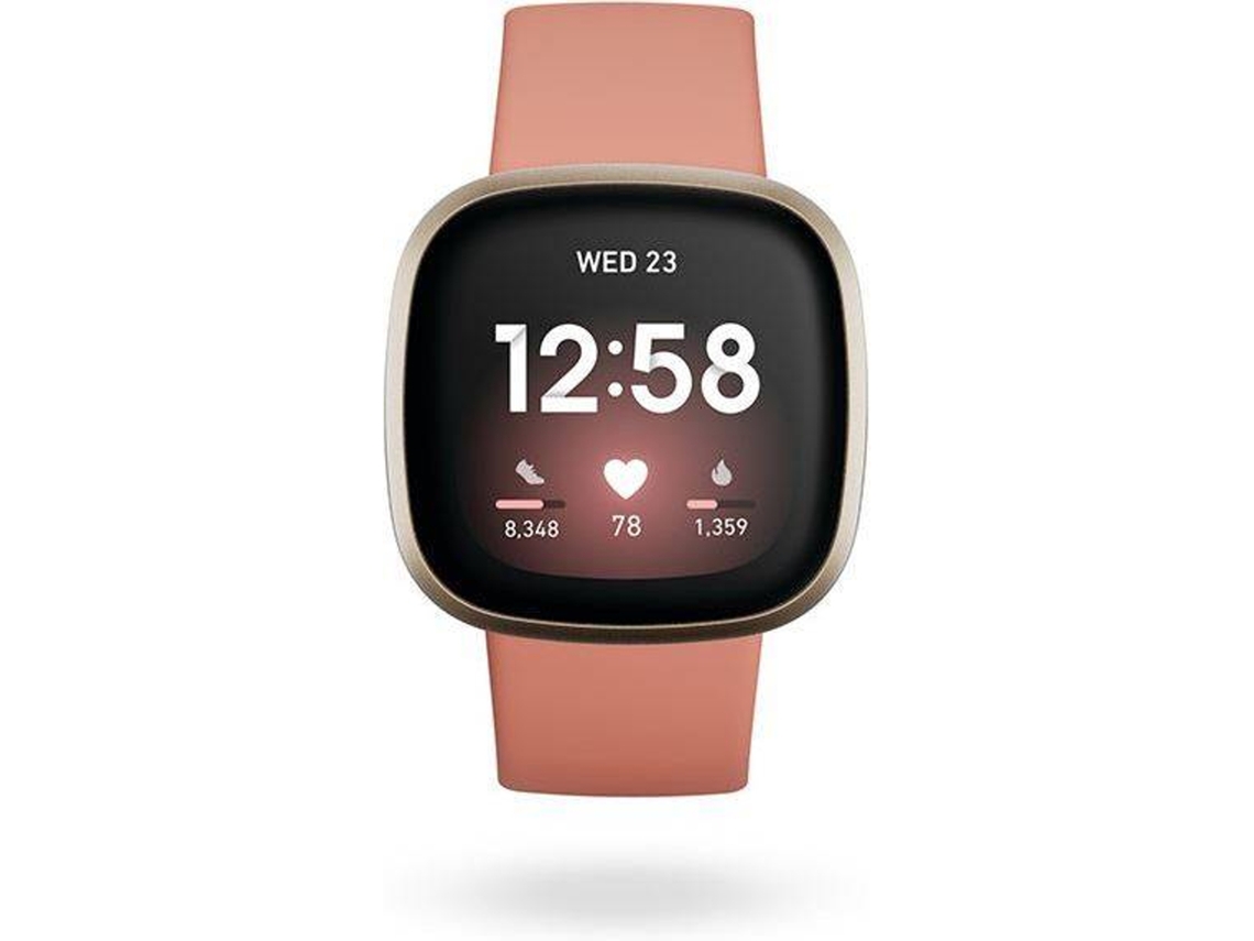 Reloj Deportivo FITBIT Versa 3 (Bluetooth - Hasta 6 días de autonomía - Pantalla táctil - Rosa)