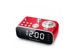 Radio Despertador MUSE M-18 CRD (Rojo - Digital - FM/MW - Pilas y Corriente - Alarma Doble - Función Snooze)