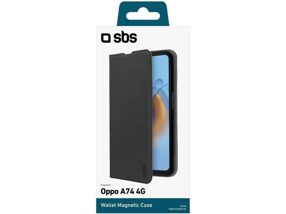 Funda Oppo A74/A74 4G SBS Booklite Negro