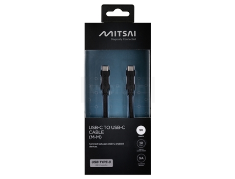 Cable MITSAI (USB-C - 1m - Negro)