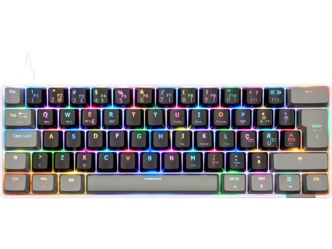 Mini Teclado Tri-Mode N'Play Conquer 4.0 (Mecânico - Blanco)