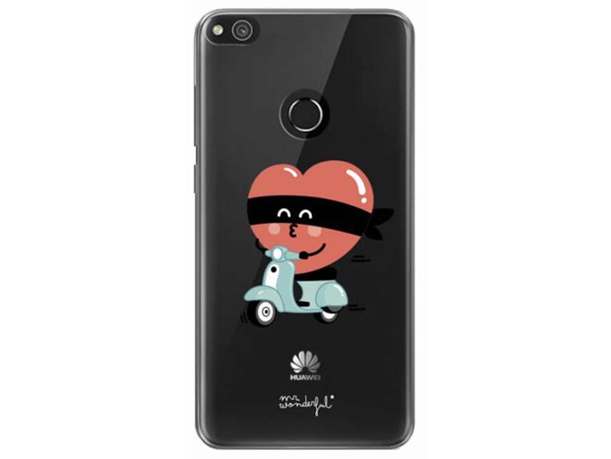 Carcasa Huawei P8 Lite 2017 MR. WONDERFUL Vespa Rojo
