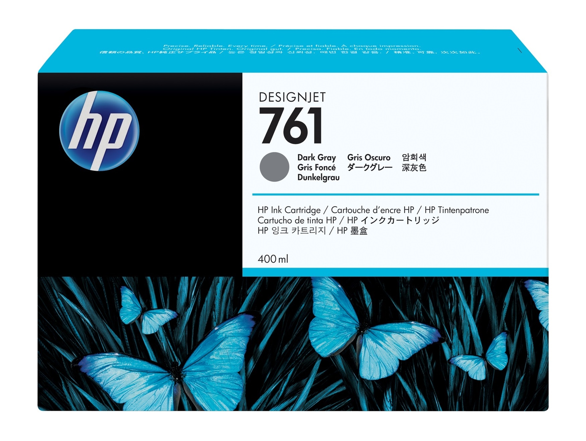 Cartucho de Tinta Original HP 761 CM996A Gris Oscuro  para DesignJet T7100, T7200 Production Printer