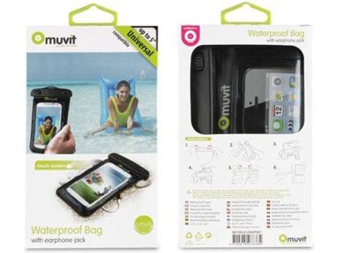 Funda hasta 6'' MUVIT Acuática Negro