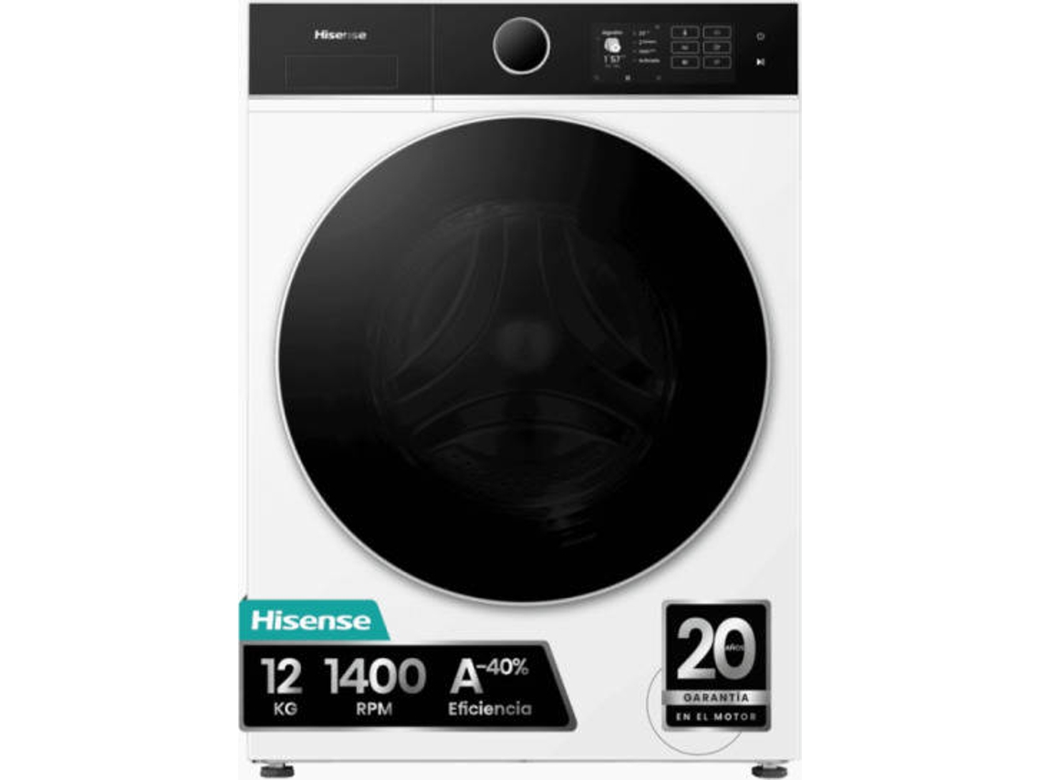 Lavadora HISENSE WF5I1245BWR (12 Kg - 1400 rpm - Blanco)