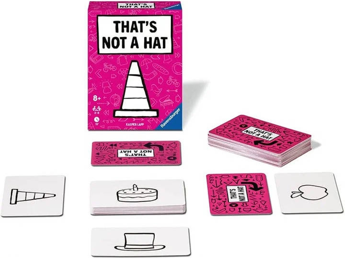 Juego de Cartas RAVENSBURGER ¡Esto no es un Sombrero! (Edad Mínima Recomendada: 8 años)