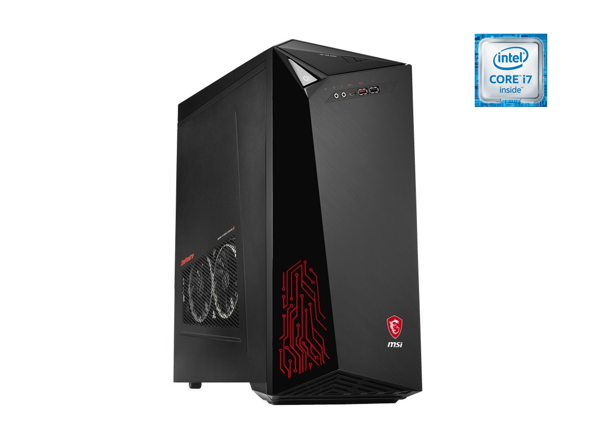 Desktop Gaming MSI Infinite 7RB 066XEU (Intel Core i7-7700 - NVIDIA GeForce GTX 1050 Ti - RAM: 16 GB - 1 TB HDD + 256 GB SSD)