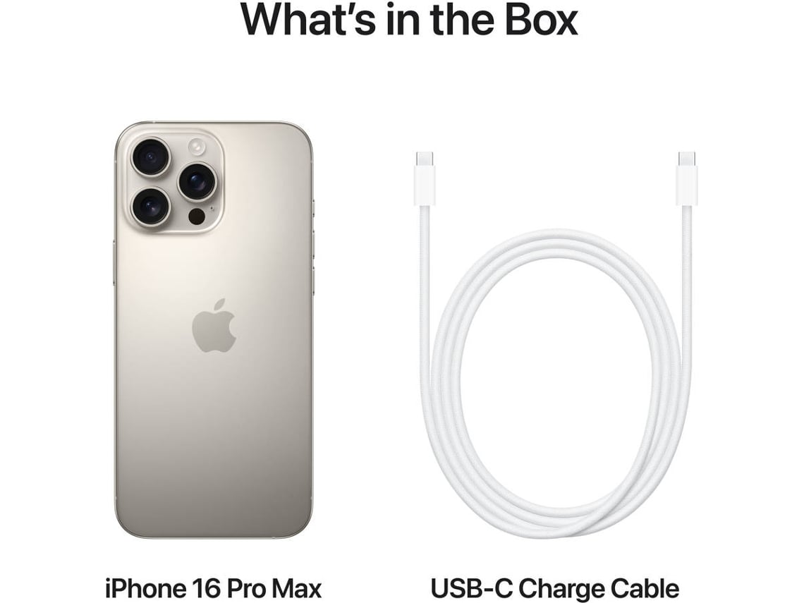 iPhone 16 Pro Max APPLE (6.9'' - 256 GB - Titanio Natural