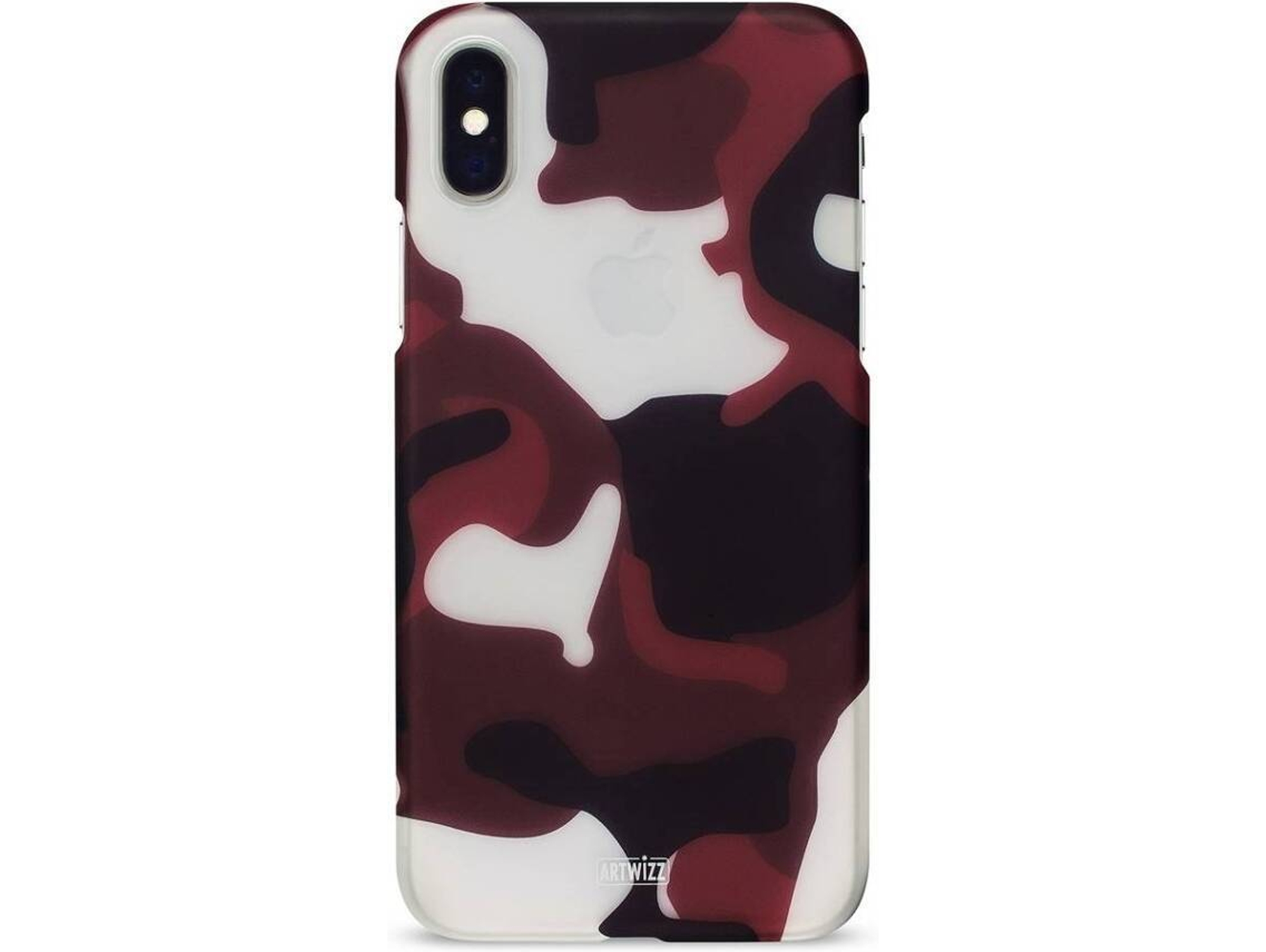 Carcasa iPhone XS Max ARTWIZZ Camouflage Rojo
