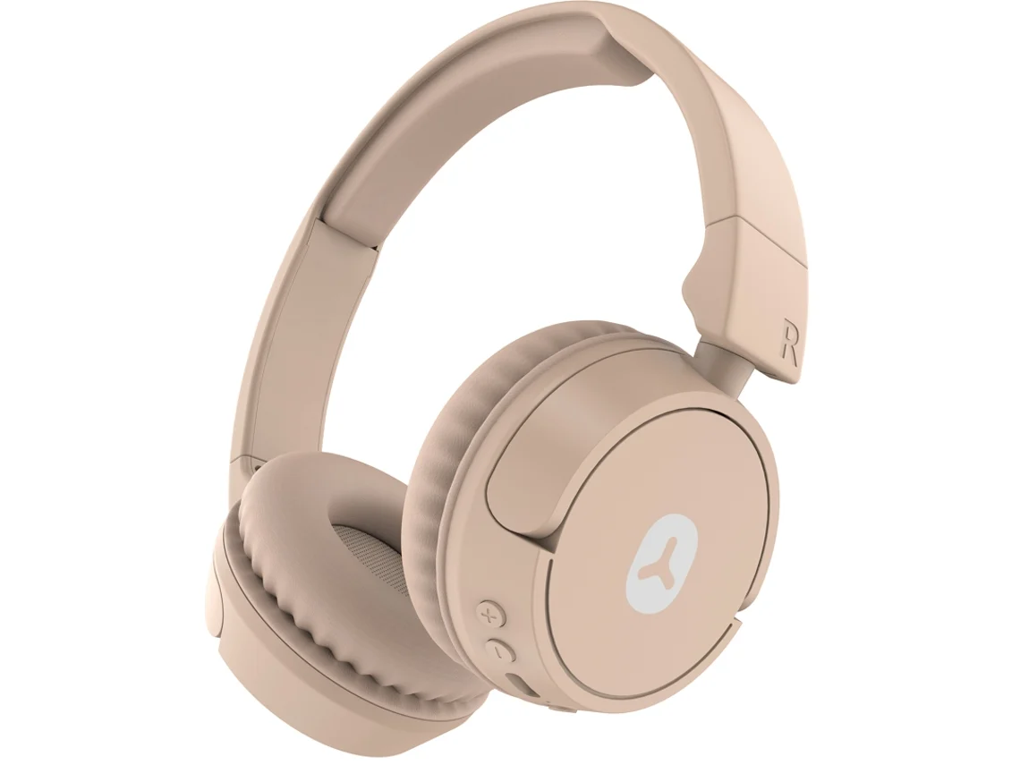 Auriculares Bluetooth GOODIS (On Ear - Micrófono - Beige)