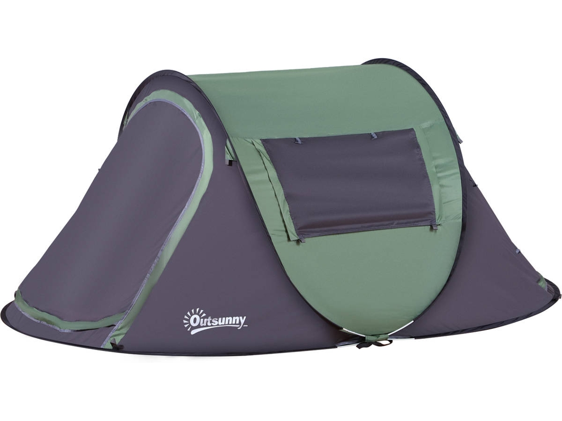 Tienda de campaña plegable OUTSUNNY A20-126 (2 personas - Verde)