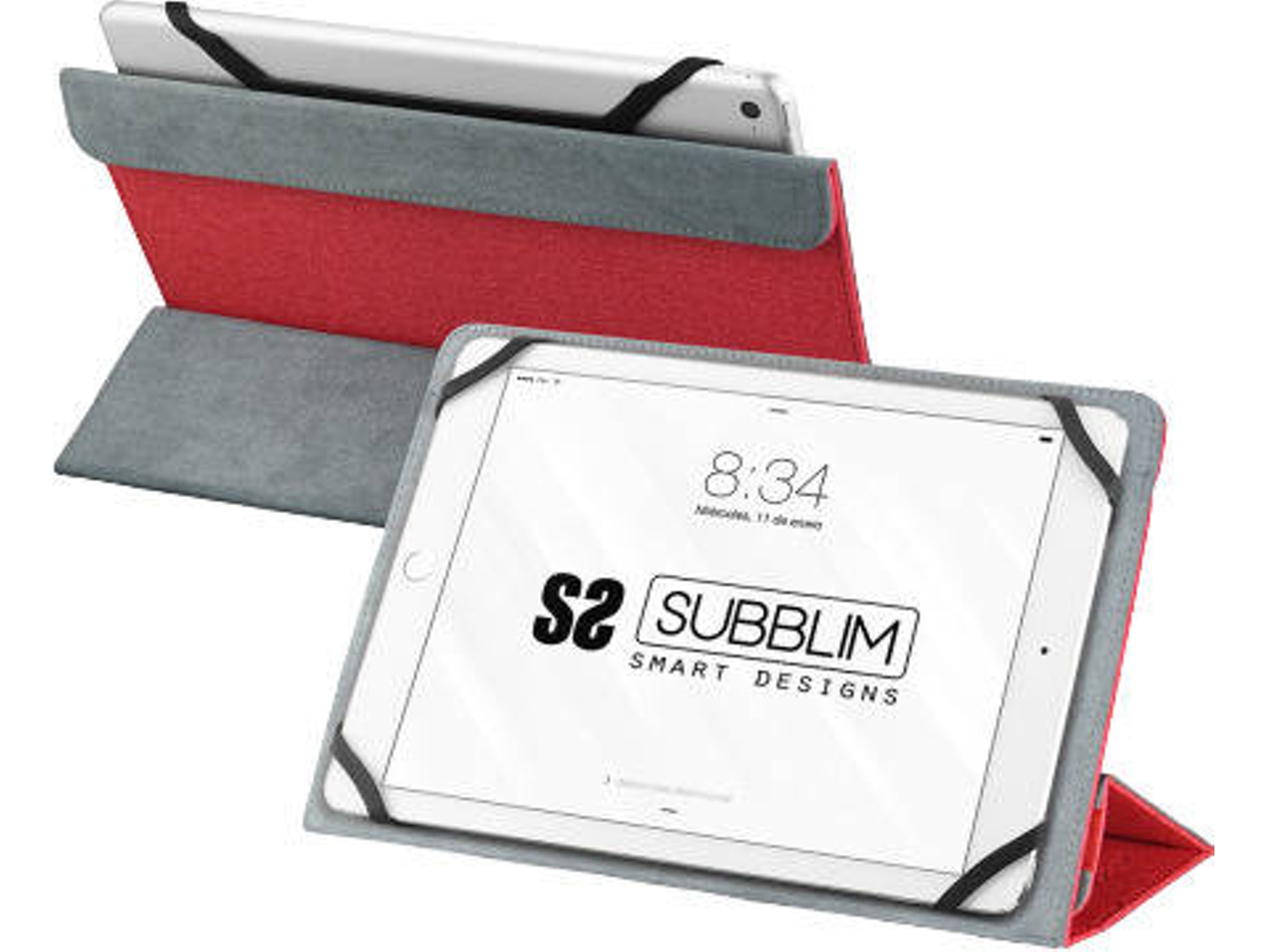 Funda Tablet SUBBLIM Freecam (Universal - 10.1'' - Rojo)