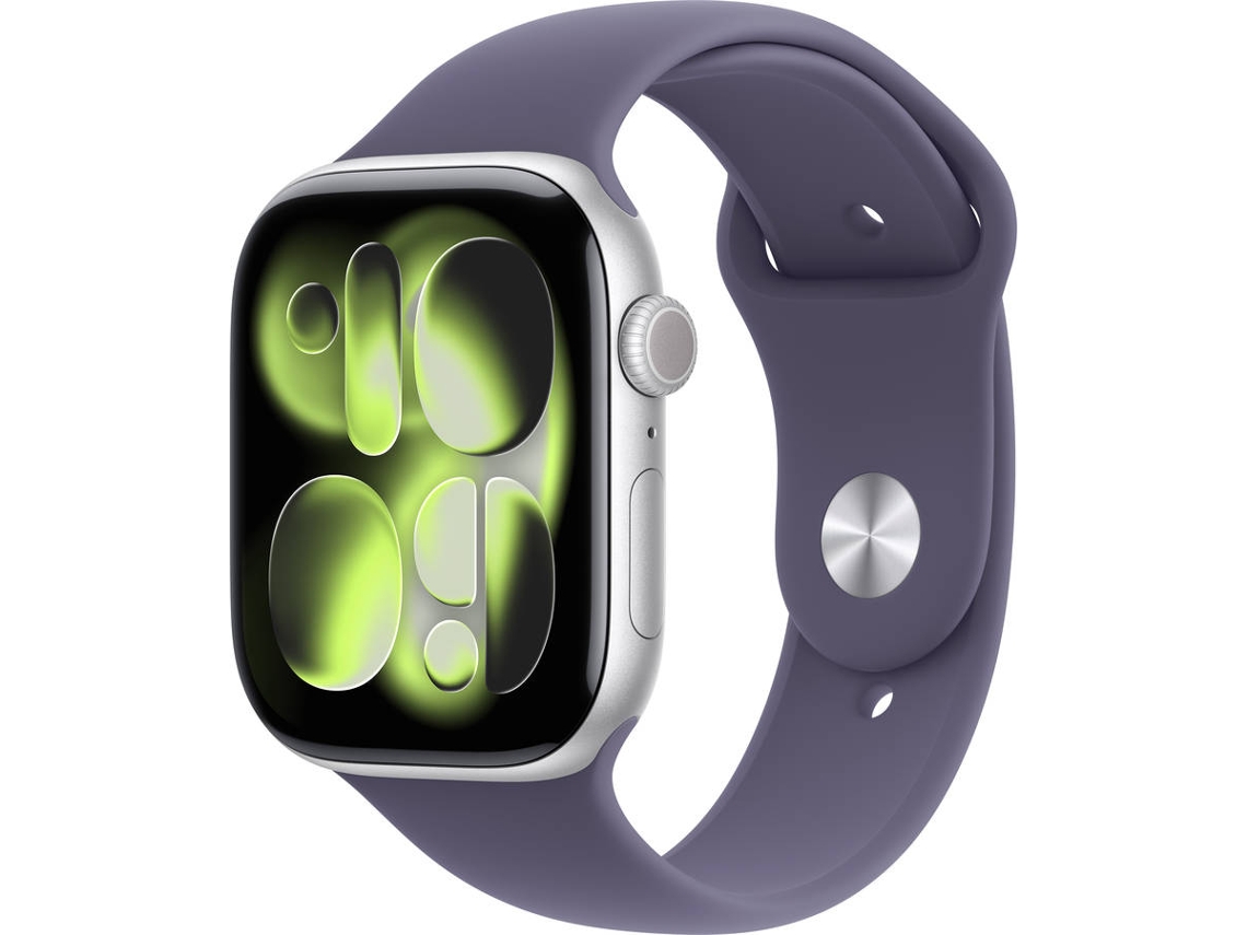  APPLE Watch Series 11 GPS 46 mm Plata Aluminio con Correa Deportiva Niebla Lila(Tamaño M/L)