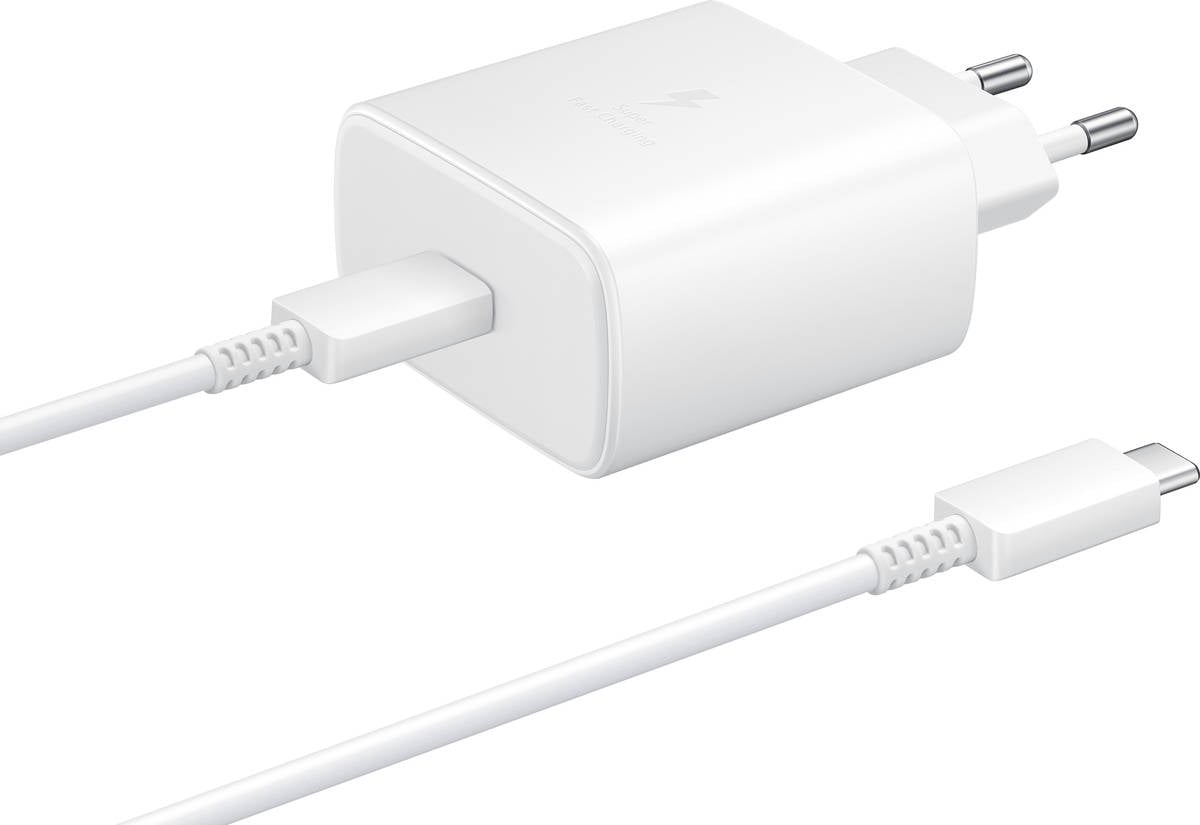 Cargador SAMSUNG EP-TA845 (USB-C - 45W - Blanco)