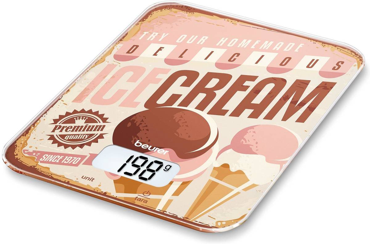 Báscula de cocina BEURER KS19 Icecream (Capacidad: 5 Kg - Precisión: 1 g)