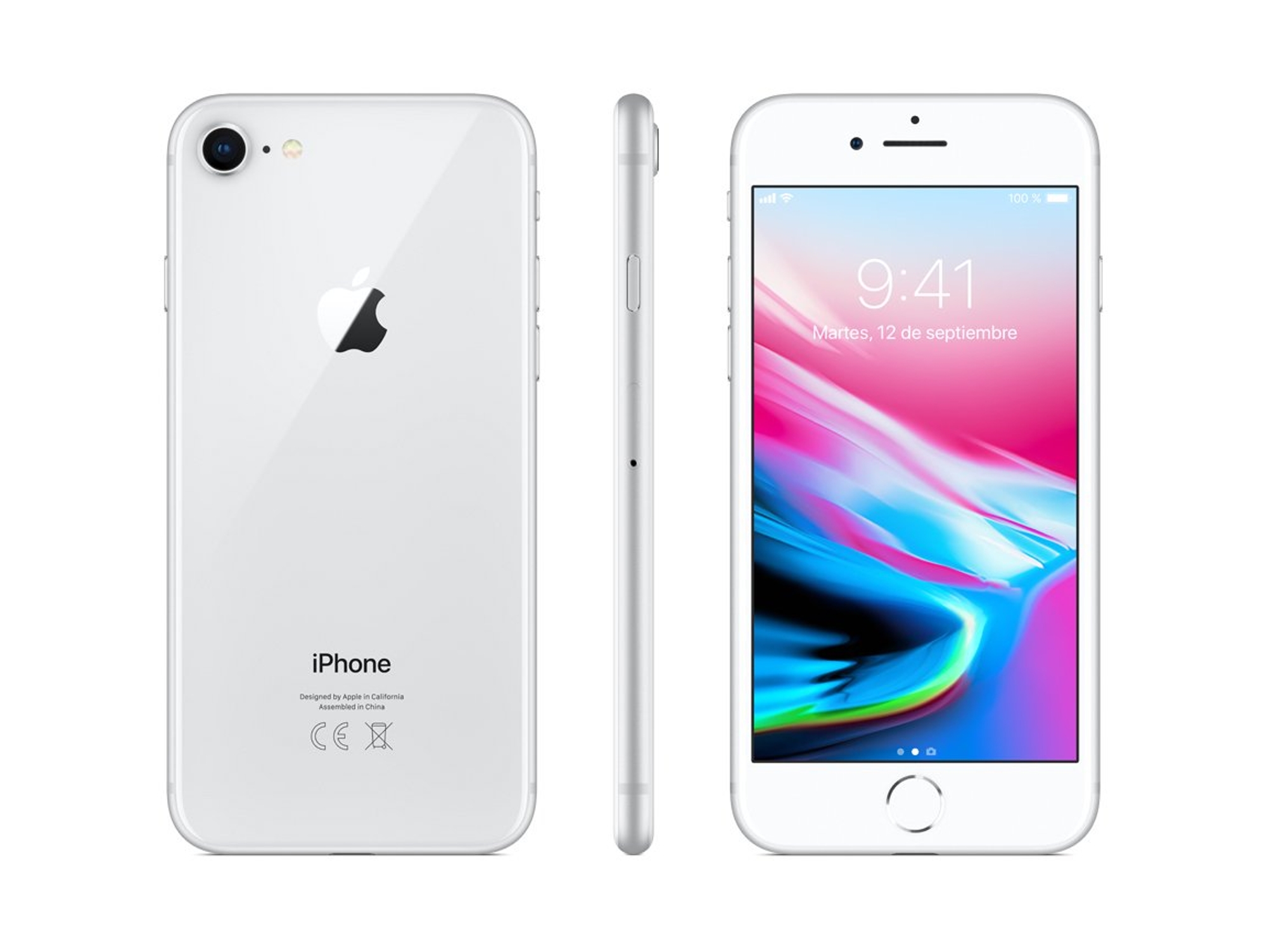 iPhone 8 APPLE (4.7'' - 2 GB - 256 GB - Plateado)