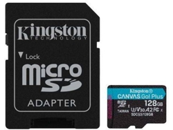 Tarjeta de Memória MicroSD KINGSTON Canvas Go Plus (128 GB - 170 MB/s)
