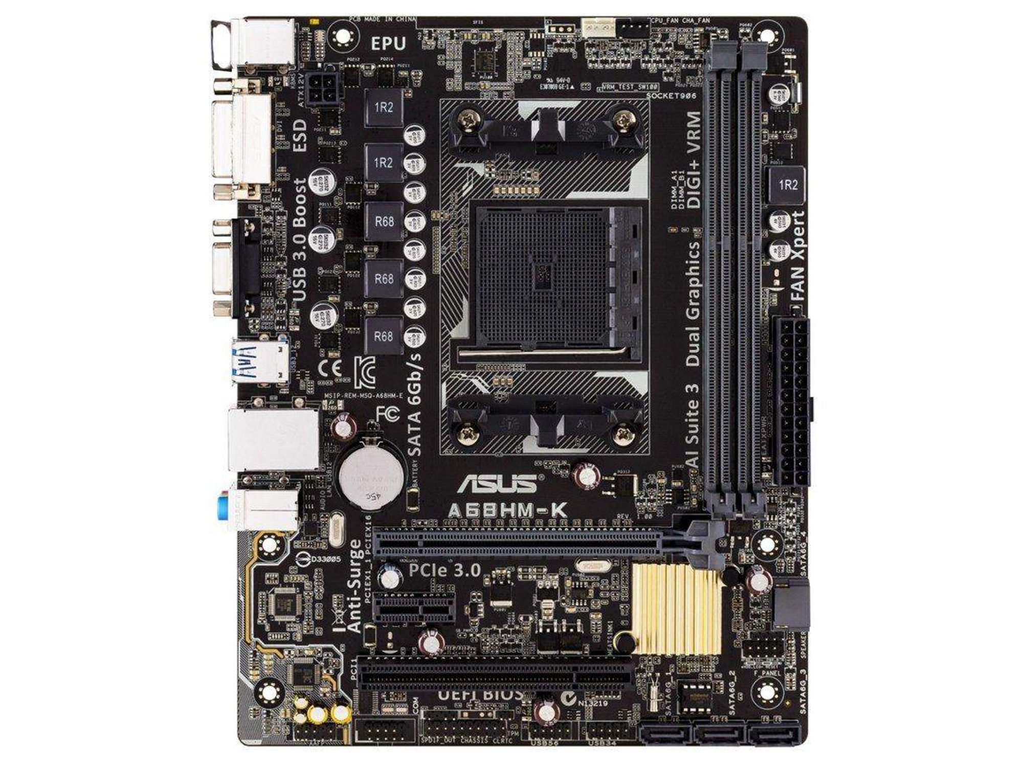Placa Base ASUS A68HM-K FM2+