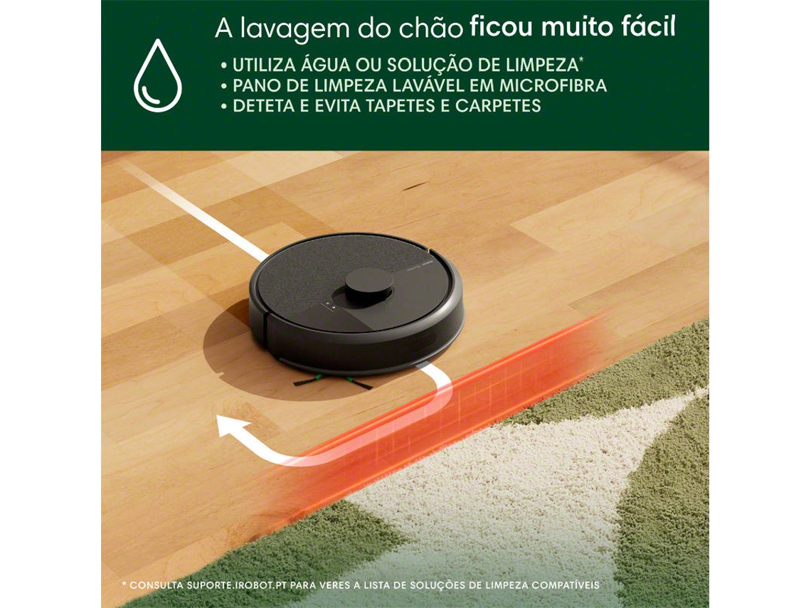 Aspiradora Robot IROBOT Roomba 105 Combo (Autonomía: 120 min