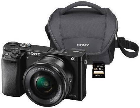 Kit Cámara Mirrorless SONY A6000 + 16-50 + Funda + SD