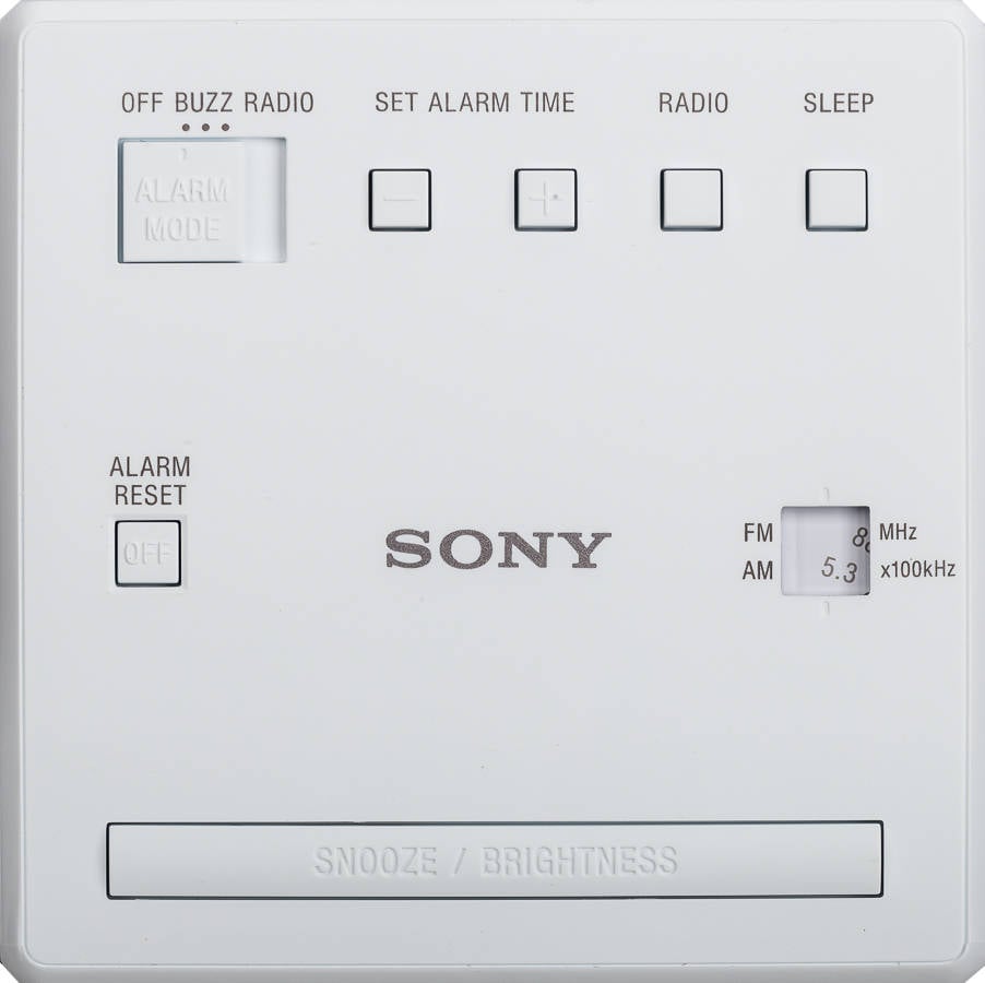 Radio Despertador SONY ICF-C1W (Blanco - Digital - AM/FM - Batería - Alarma  Doble - Función Snooze)