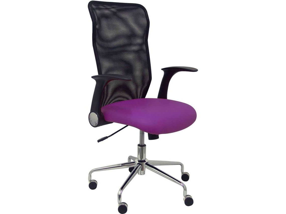 Silla Operativa PYC Minaya Roxo (Brazos Ajustables - Malla)