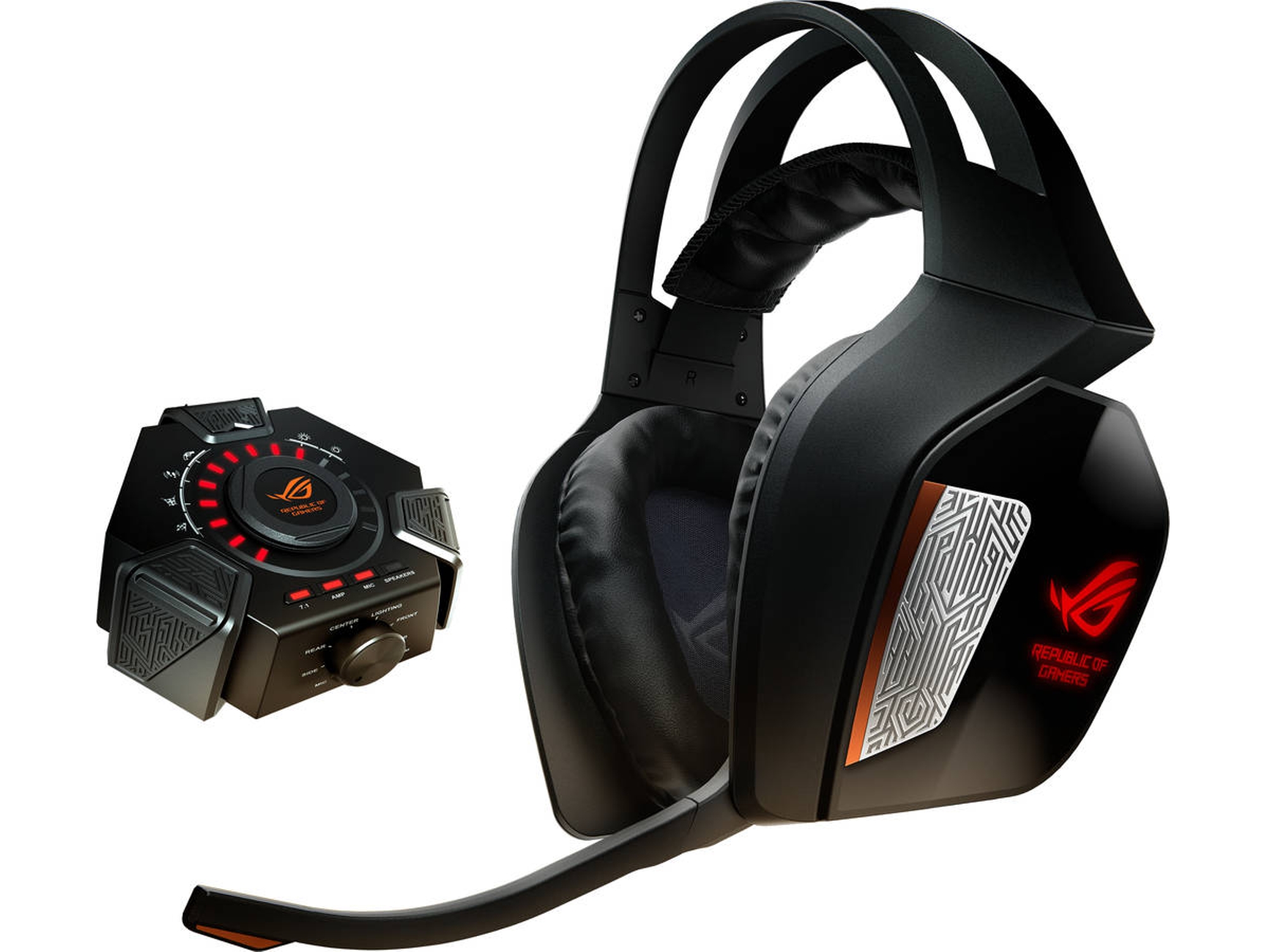 Auriculares Gaming Con Cable ASUS ROG Centurion 7.1 (Over Ear - PC - Negro)