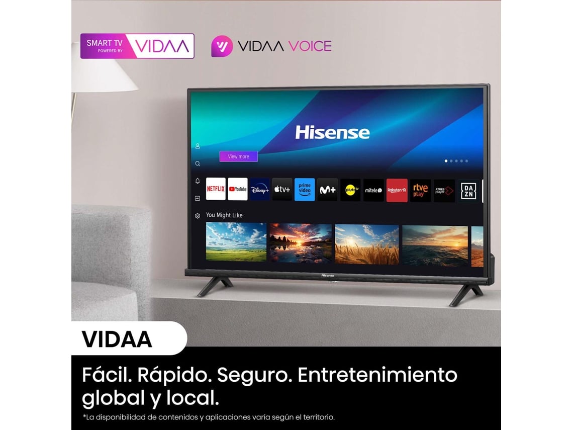 TV HISENSE HD 32A4N (LED- 32'' - 81 cm - HD Ready - Smart Tv